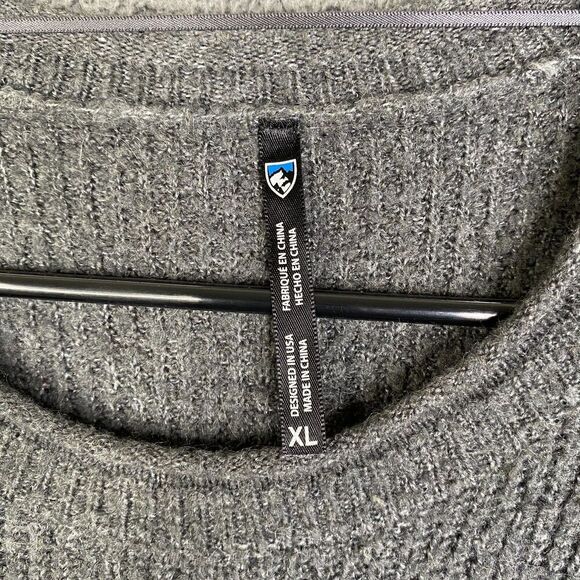 Kuhl Faye Sweater Women's XL Gray Knit Wool Blend Soft Stretch 4422 - Picture 4 of 12